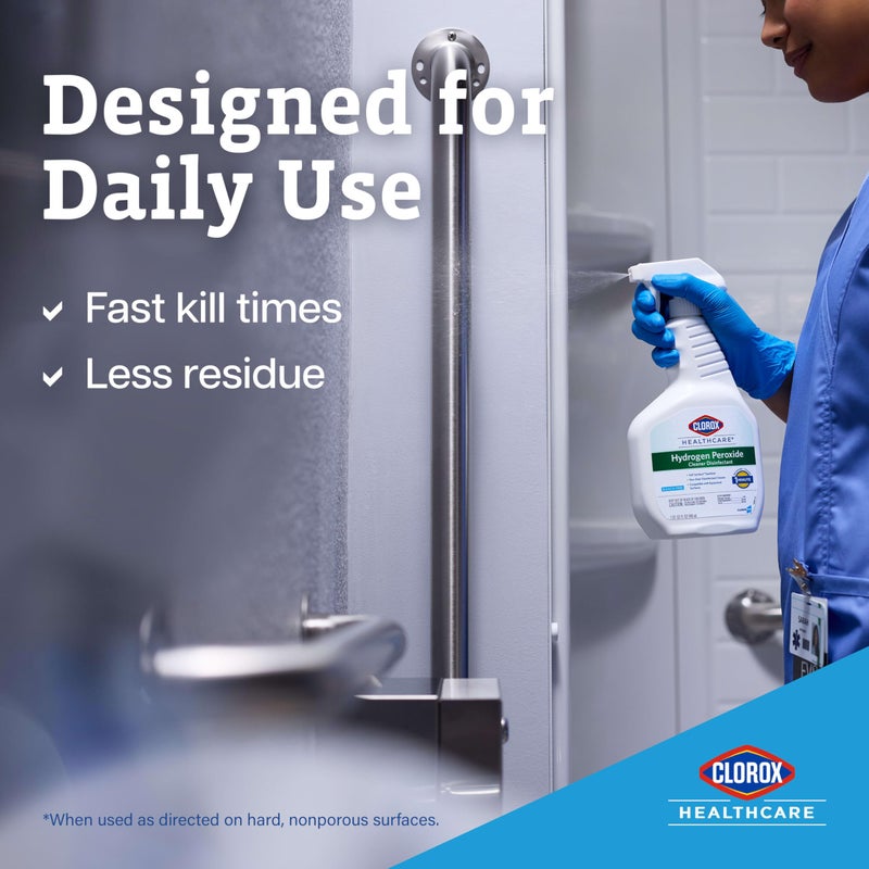 Clorox Healthcare Hydrogen Peroxide Cleaner Disinfectant Refill, Bleach Free, 128 Fluid Ounces (Package May Vary) - Image 5